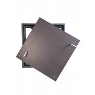 Tērauda grīdas lūka 700mm x 700mm  bez eņģēm ar noņemamam durvīm ar divām durvju slēdzeņiem