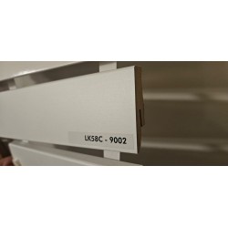 MDF grīdlistes 9002  balts matets