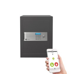 Dokumentu mēbeļu profesionāls, sertificēts seifs YALE, ar elektronisku slēdzeni (augstums: 52cm, platums 35 cm).Ar atvēršanas paziņojumiem(neiebūvets)