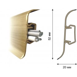 Grīdlīstes Rico 18 Aļaskas ozols